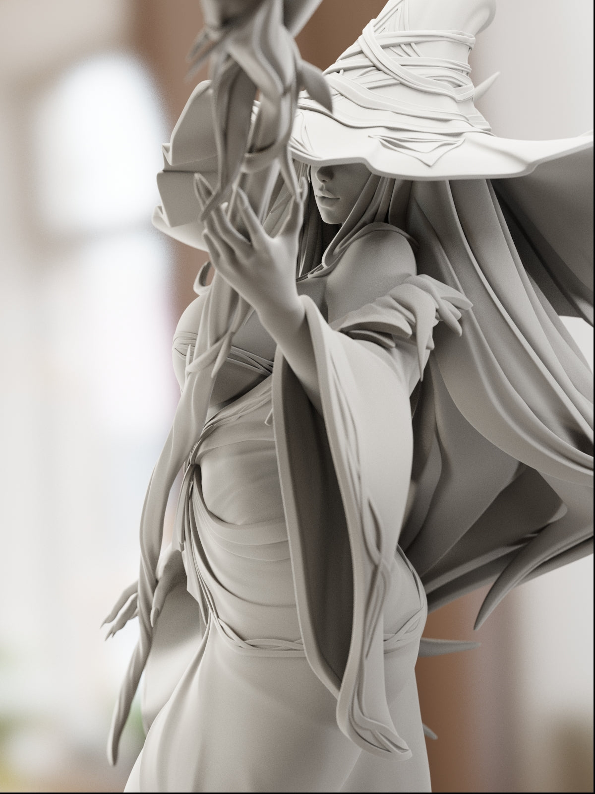 Blade of the Veiled Night | Maximum Detailed 12K 3D printed figure