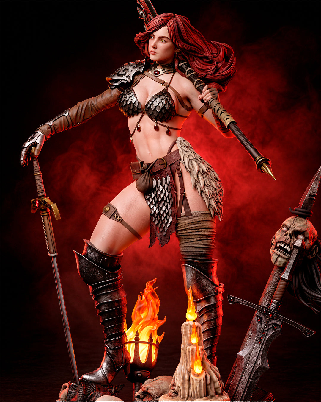 Red Sonja Statue