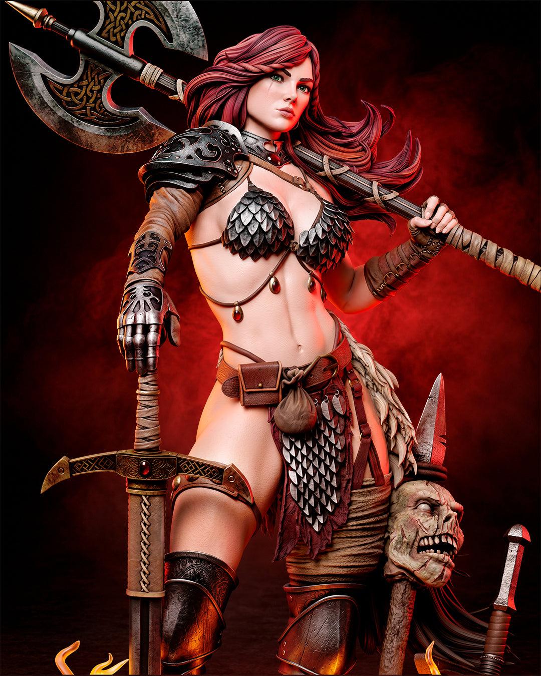 Red Sonja Statue