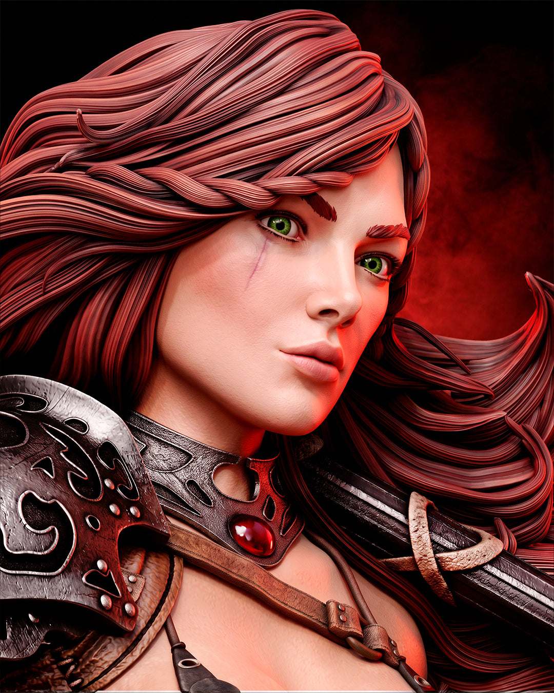 Red Sonja Statue