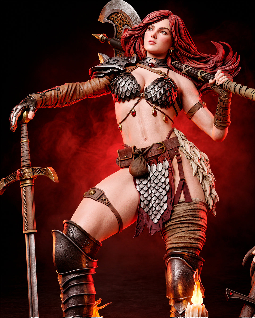 Red Sonja Statue