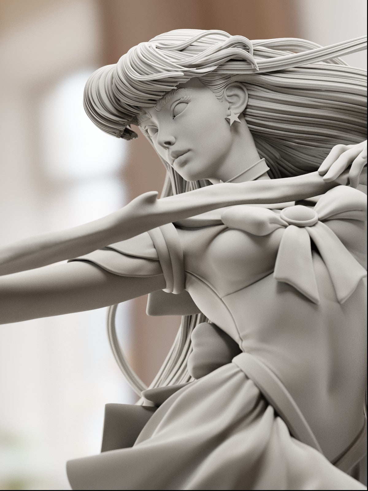 The Fire Spirit | Maximum Detailed 12K 3D printed figure