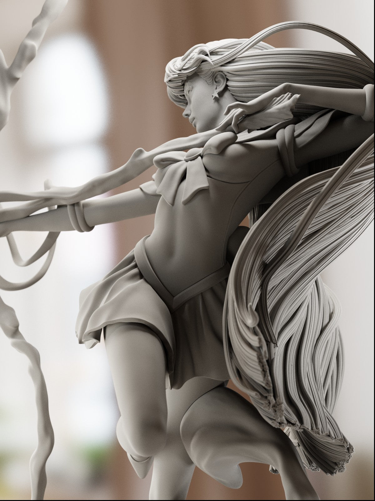 The Fire Spirit | Maximum Detailed 12K 3D printed figure