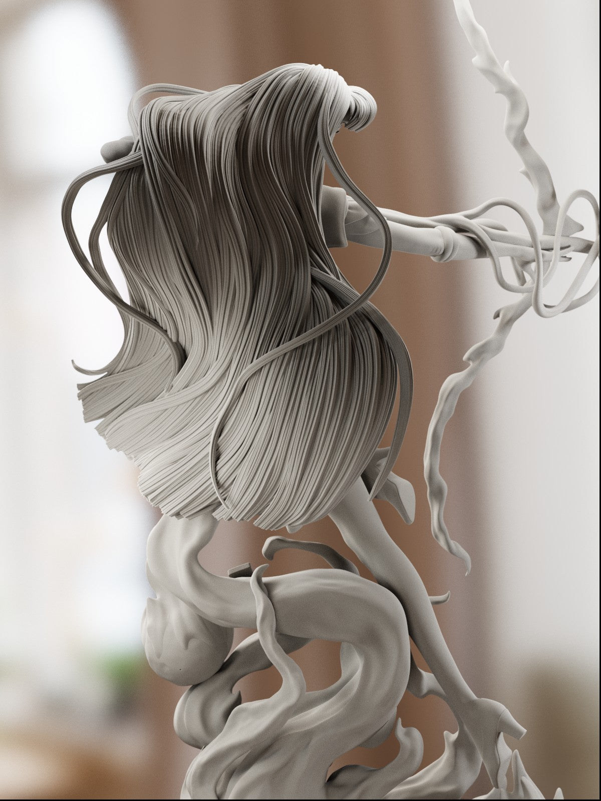 The Fire Spirit | Maximum Detailed 12K 3D printed figure