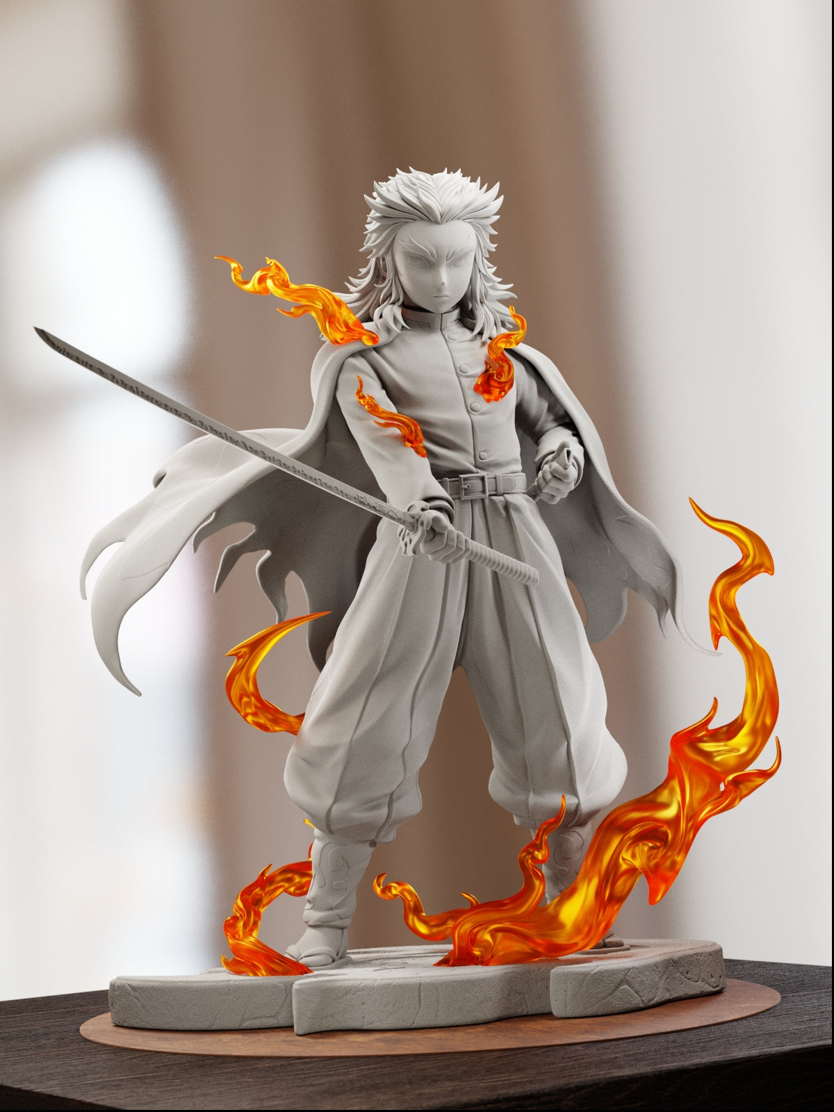 The Blazing Flame | Maximum Detailed 12K 3D Printed Figure