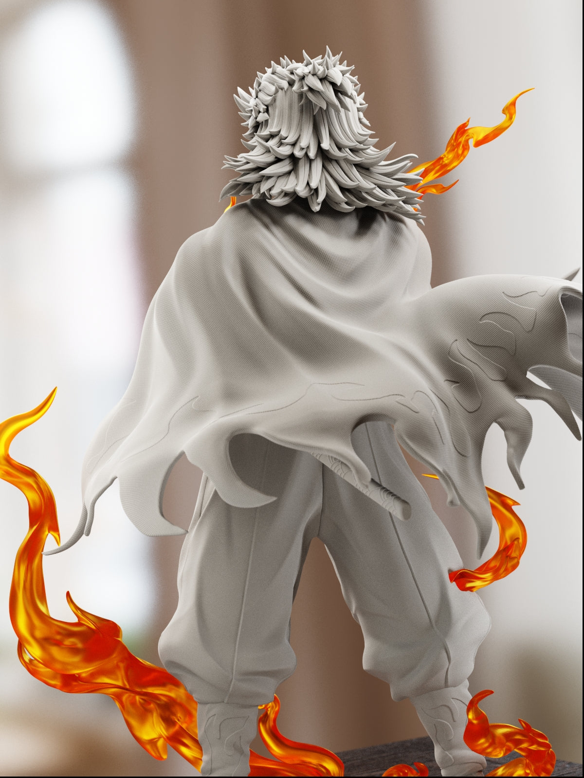The Blazing Flame | Maximum Detailed 12K 3D Printed Figure