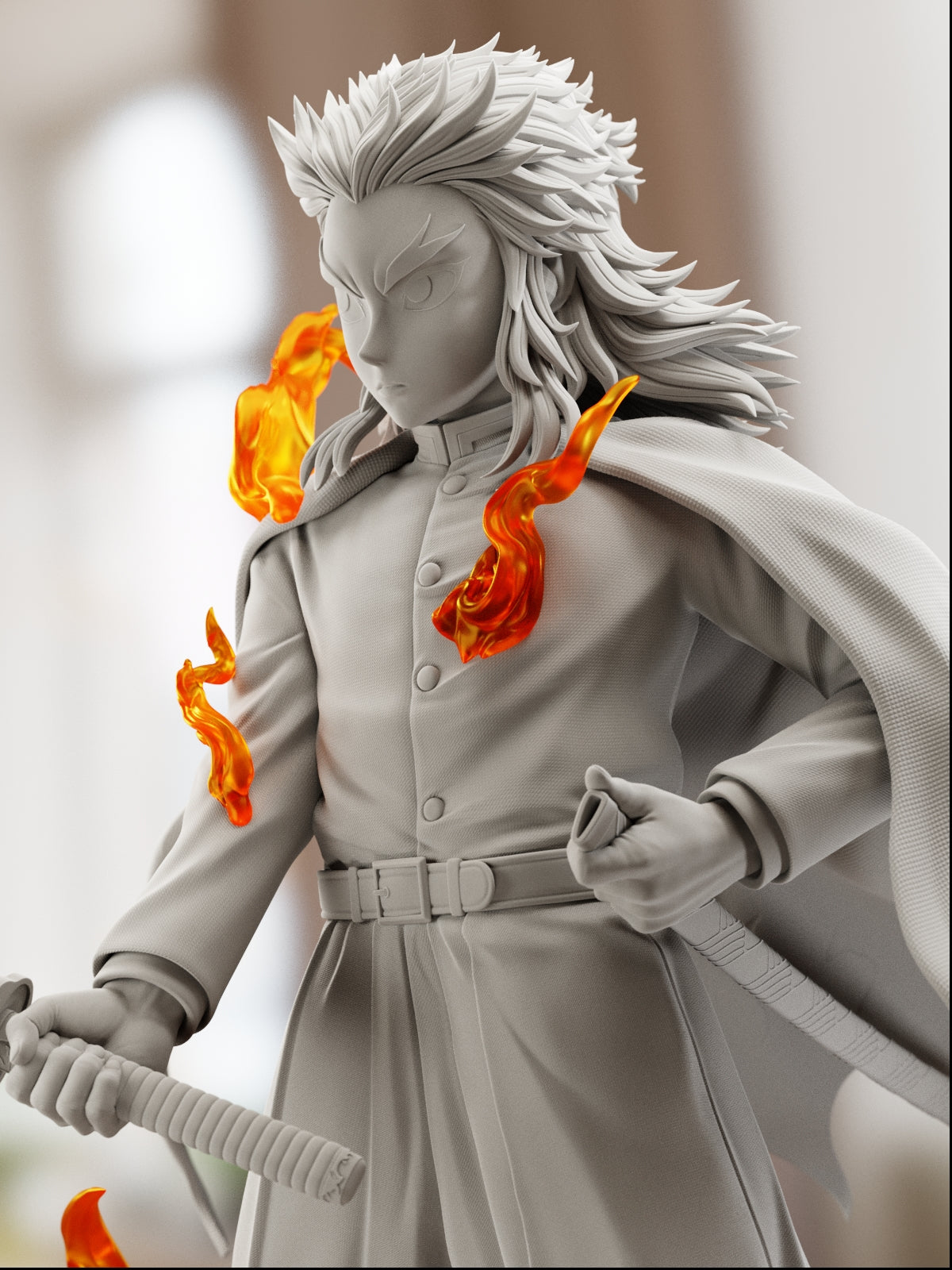 The Blazing Flame | Maximum Detailed 12K 3D Printed Figure