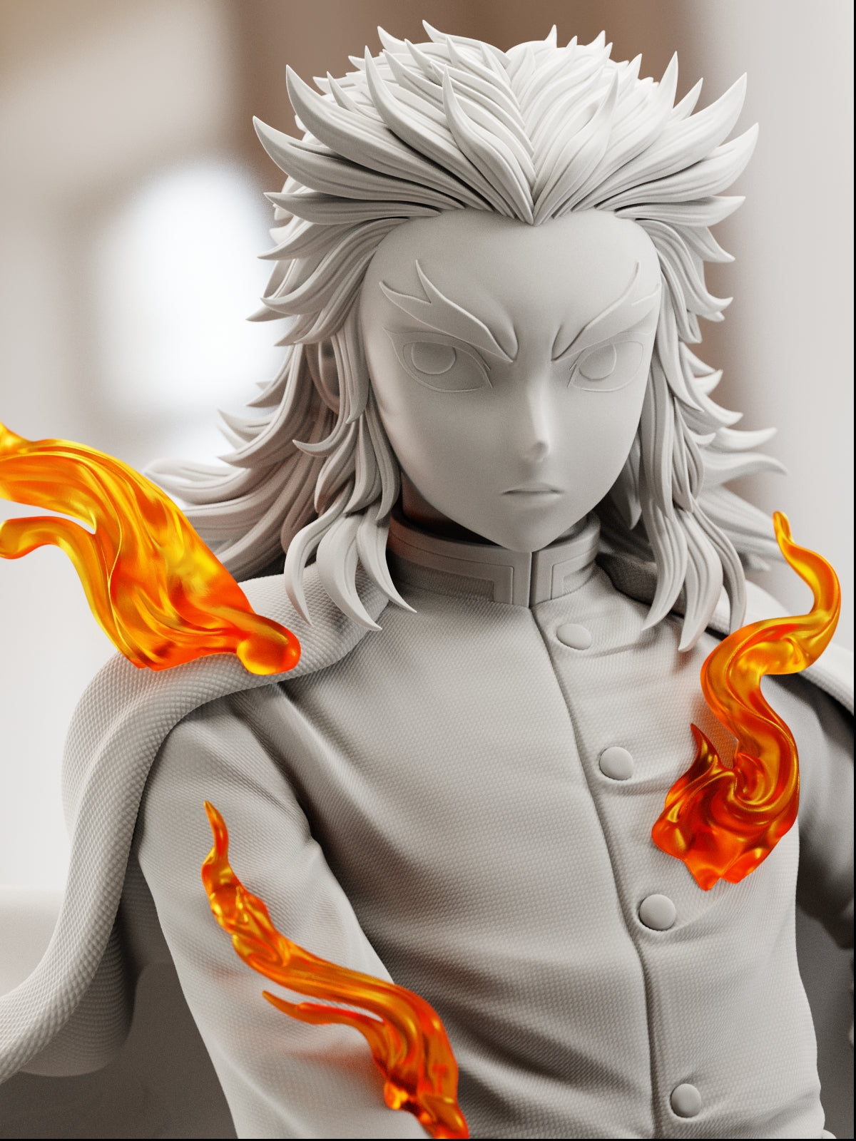 The Blazing Flame | Maximum Detailed 12K 3D Printed Figure