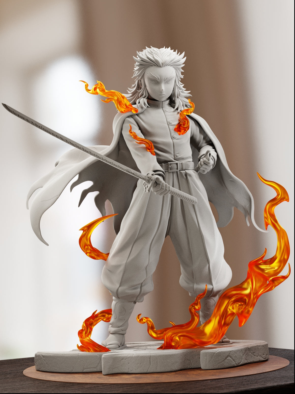 The Blazing Flame | Maximum Detailed 12K 3D Printed Figure