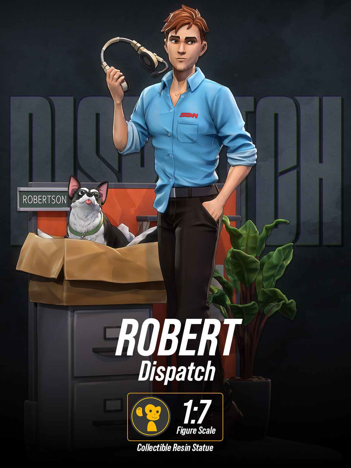 The Dispatcher | Maximum Detailed 12K 3D printed figure