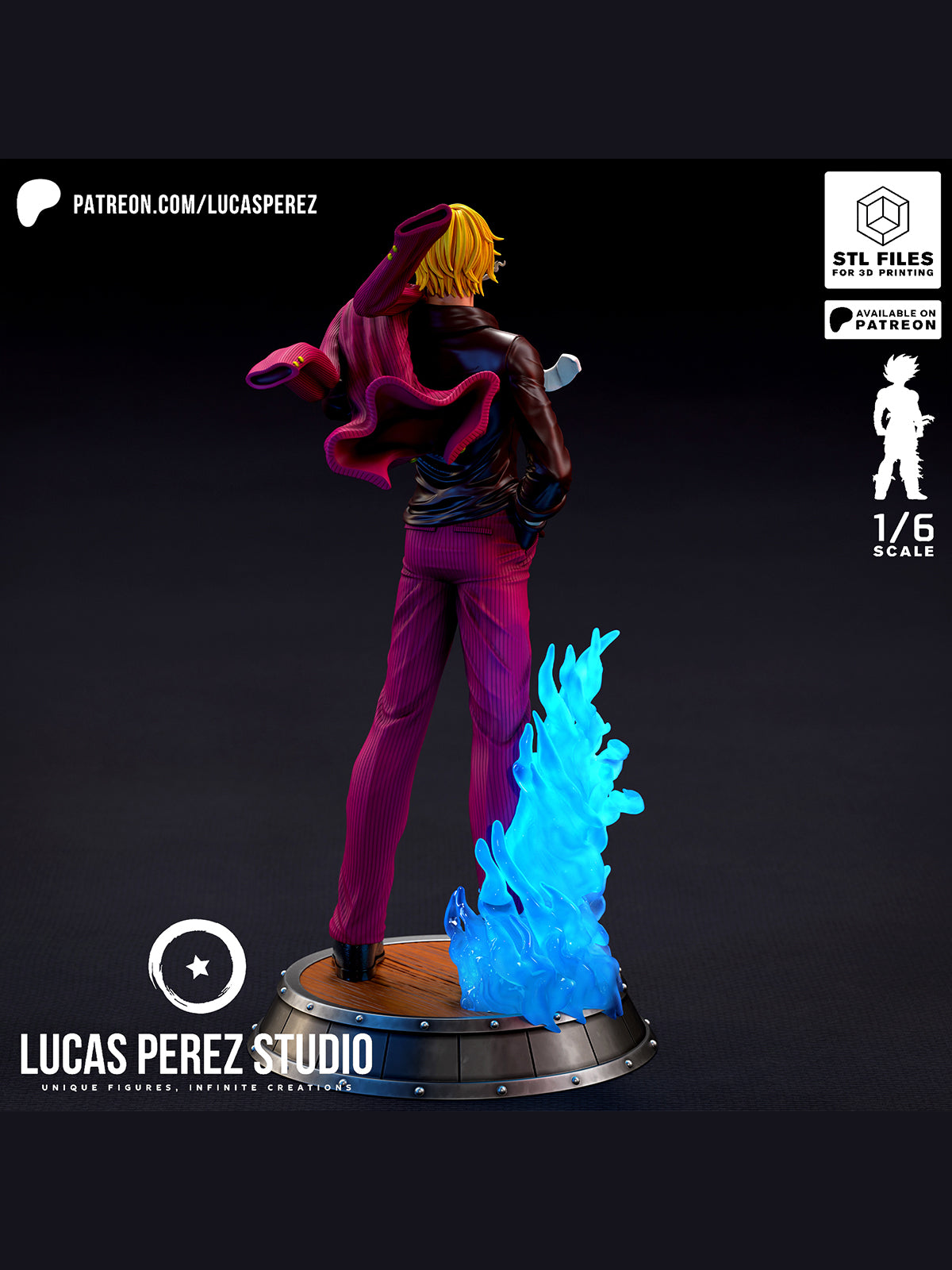 The Chivalrous Pirate | Maximum Detailed 12K 3D printed figure