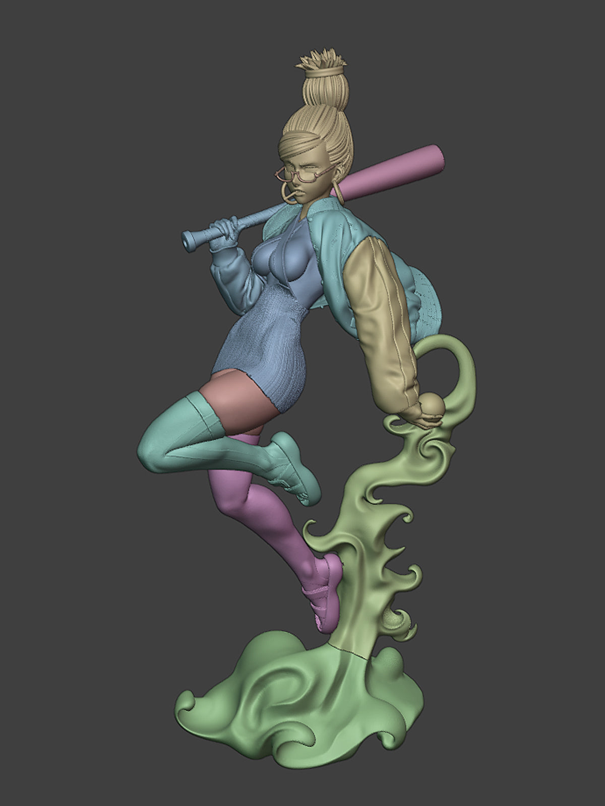 No-Fear Grandma | Maximum Detailed 12K 3D printed figure