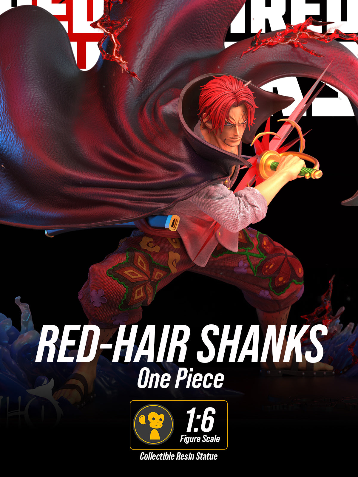 The Red Emperor | Maximum Detailed 12K 3D Printed Figure