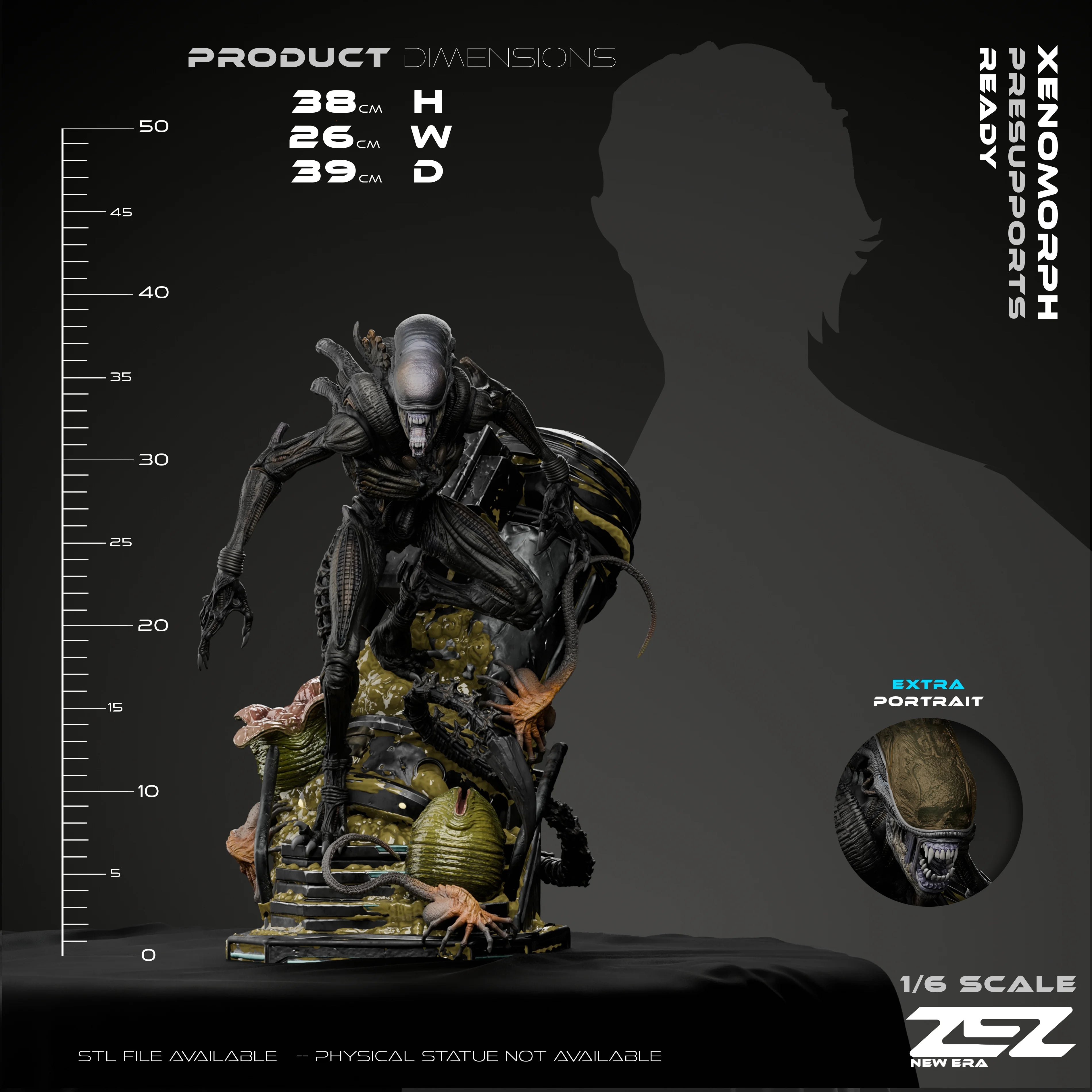 The Alien | Maximum Detailed 12K 3D printed figure