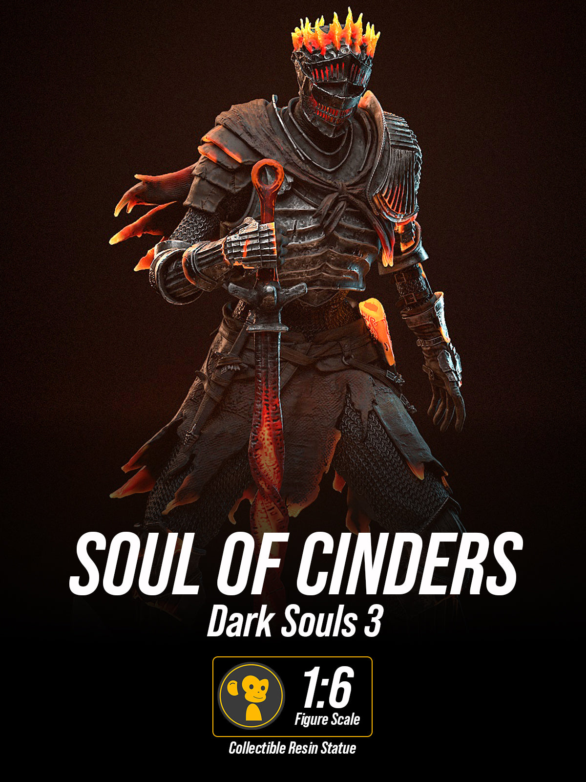 The Soul Cinder | Maximum Detailed 12K 3D printed figure