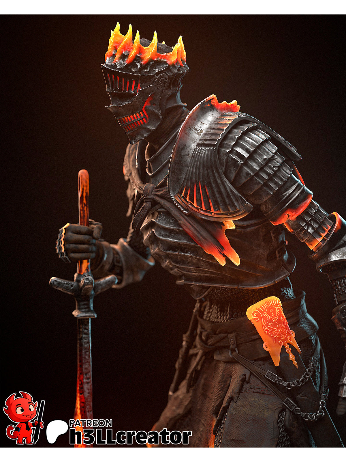 The Soul Cinder | Maximum Detailed 12K 3D printed figure