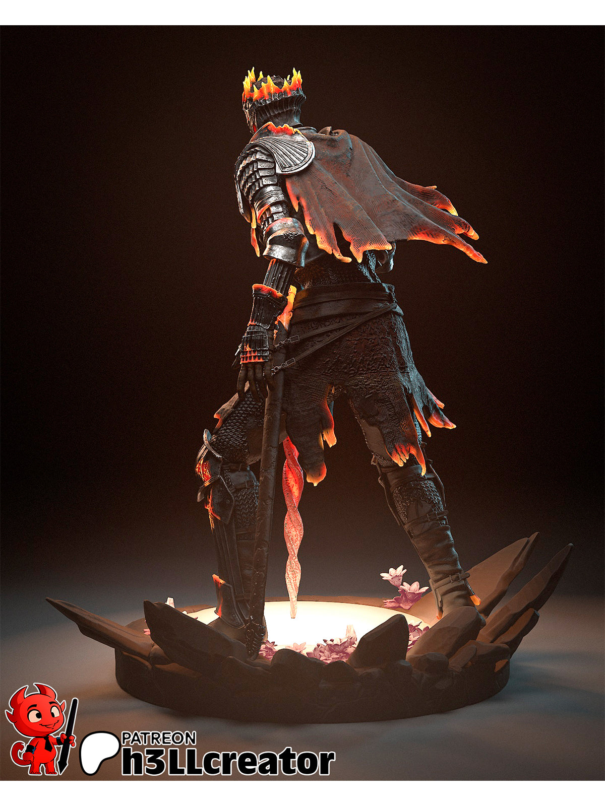 The Soul Cinder | Maximum Detailed 12K 3D printed figure