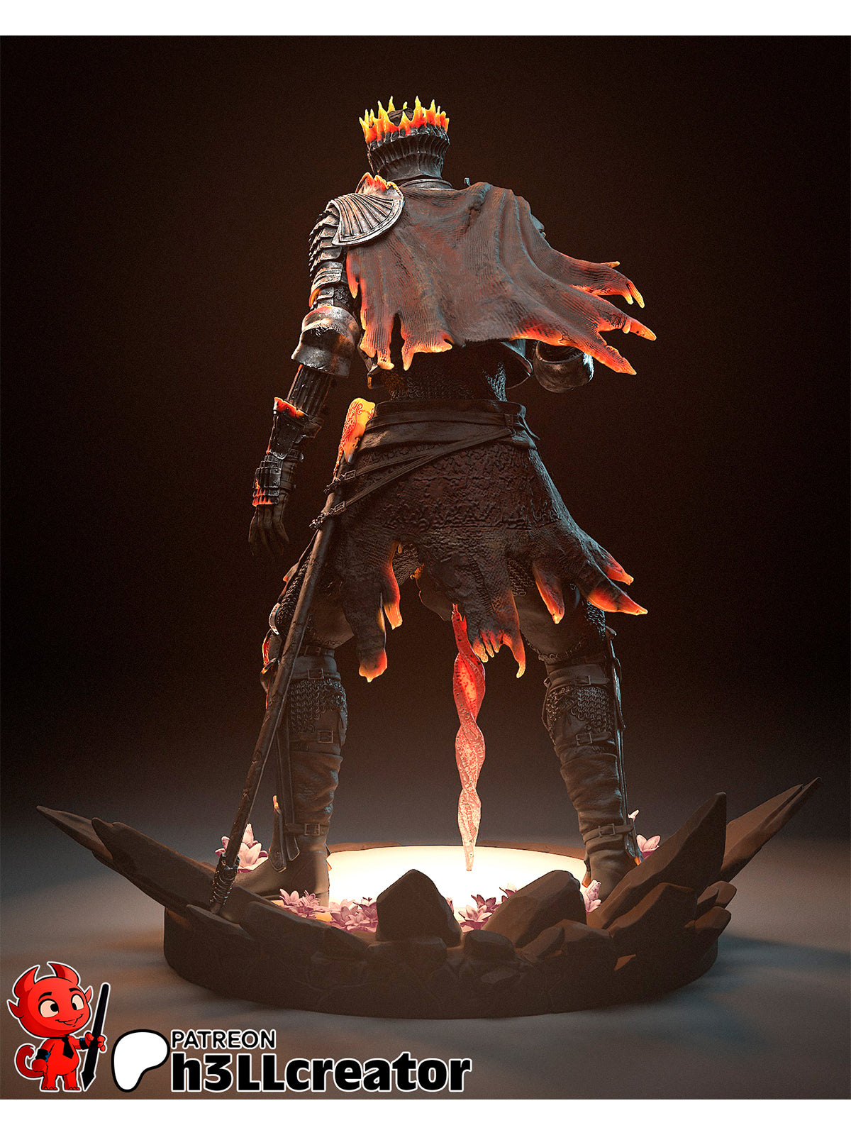 The Soul Cinder | Maximum Detailed 12K 3D printed figure