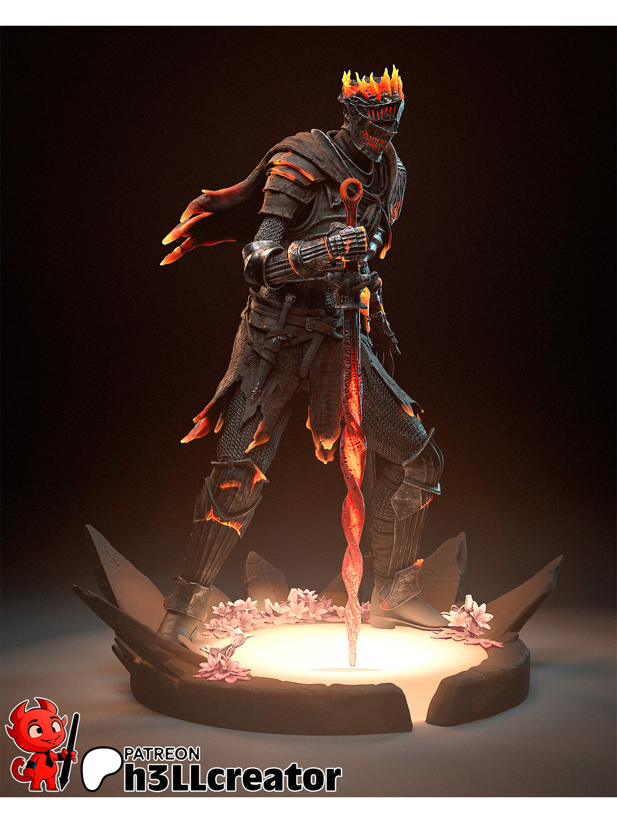The Soul Cinder | Maximum Detailed 12K 3D printed figure
