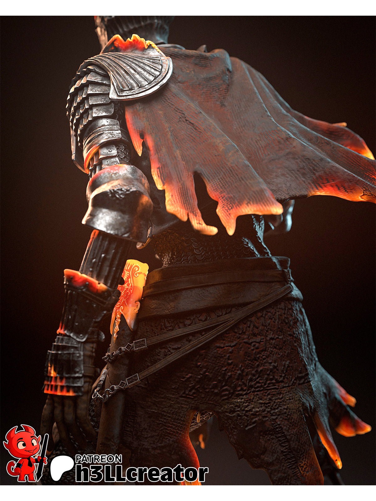 The Soul Cinder | Maximum Detailed 12K 3D printed figure