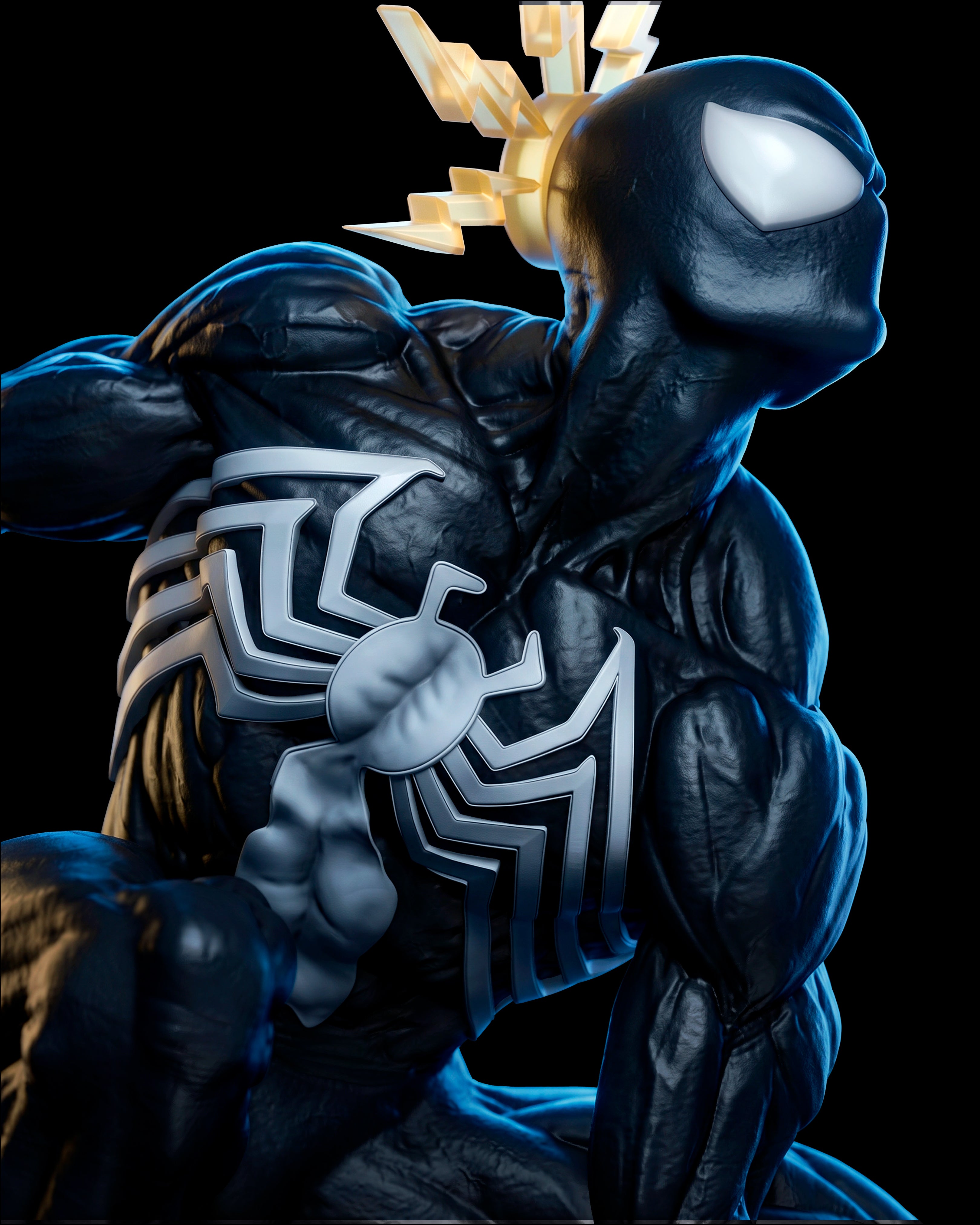 Black Suit Menace Statue