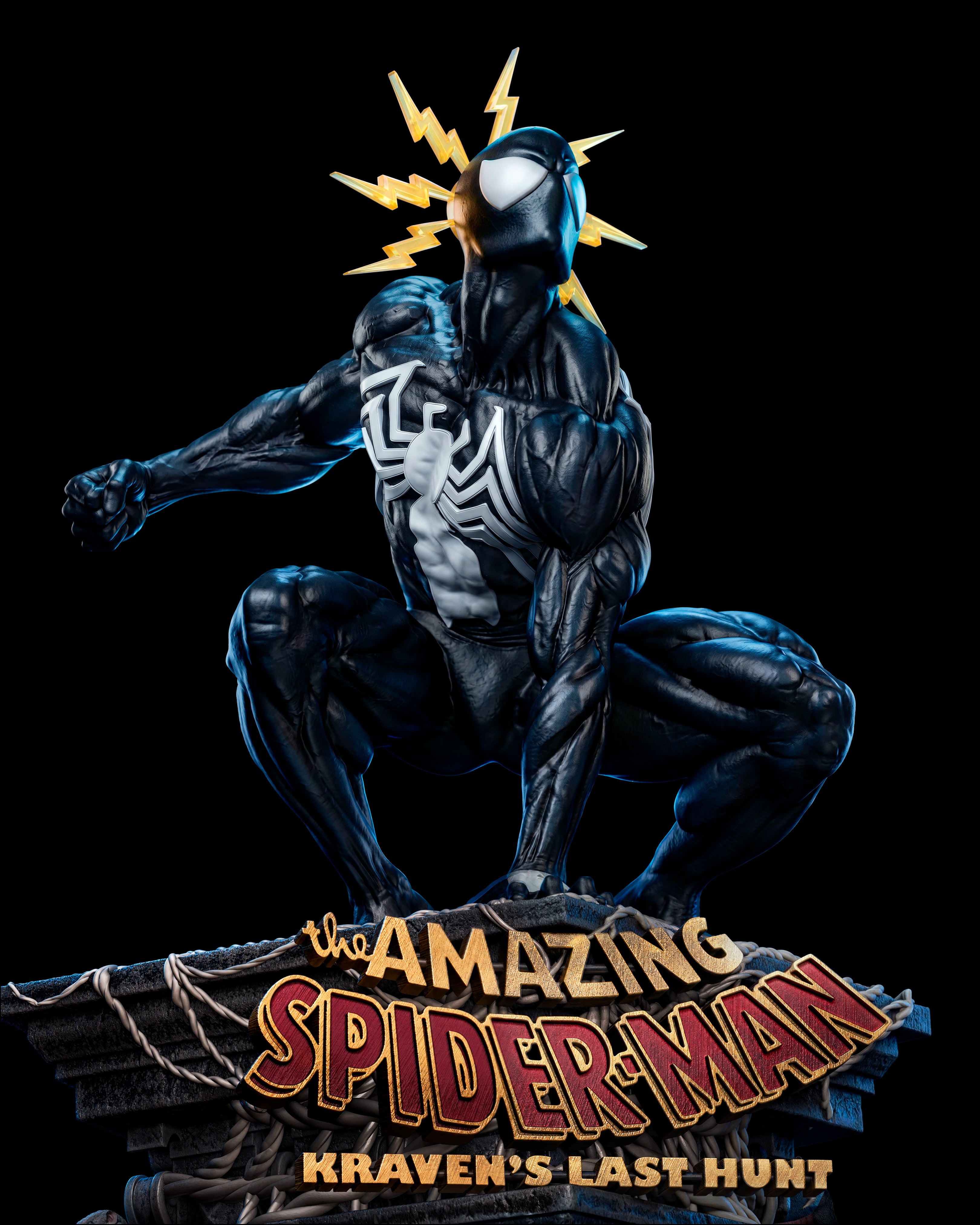 Black Suit Menace Statue