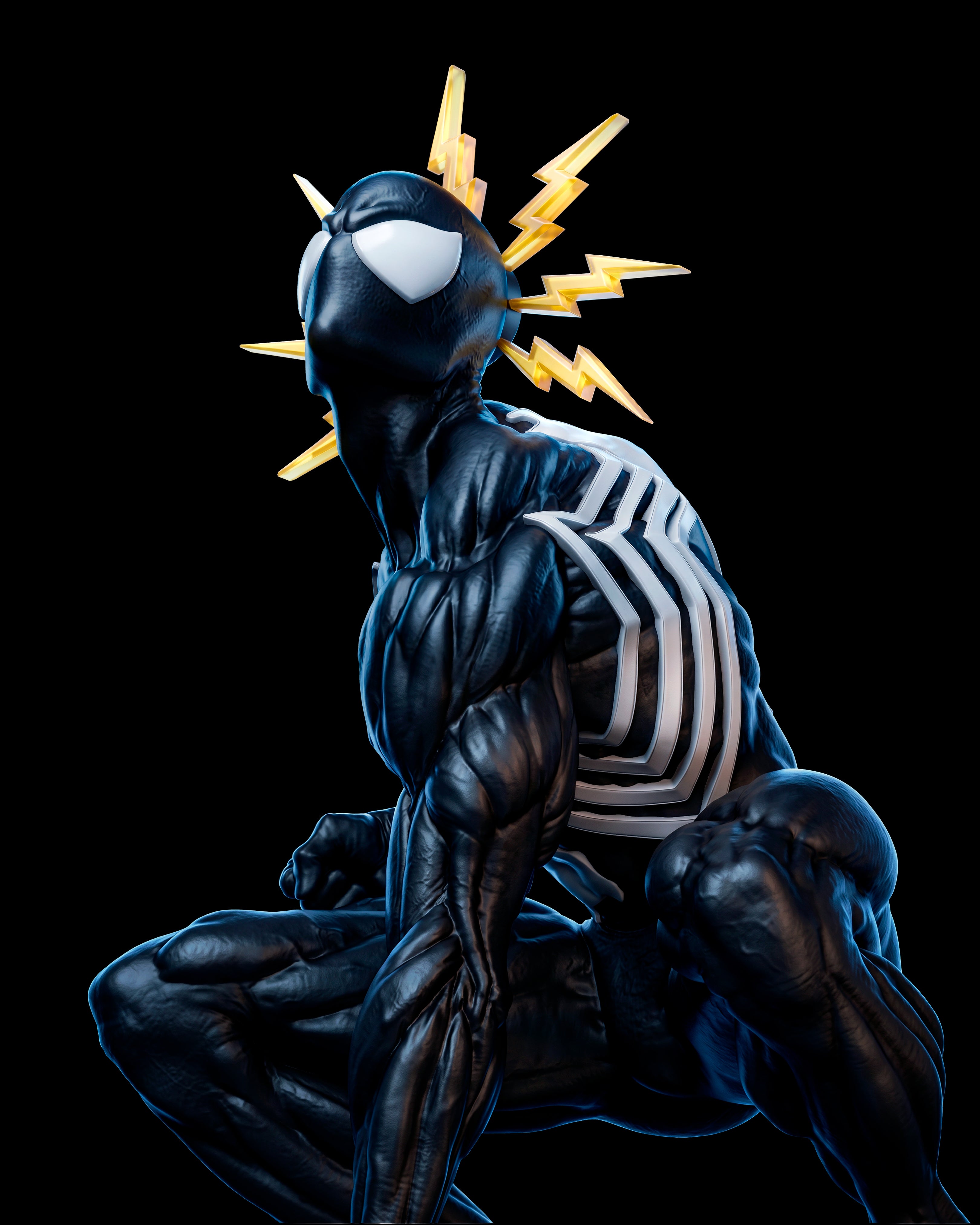 Black Suit Menace Statue