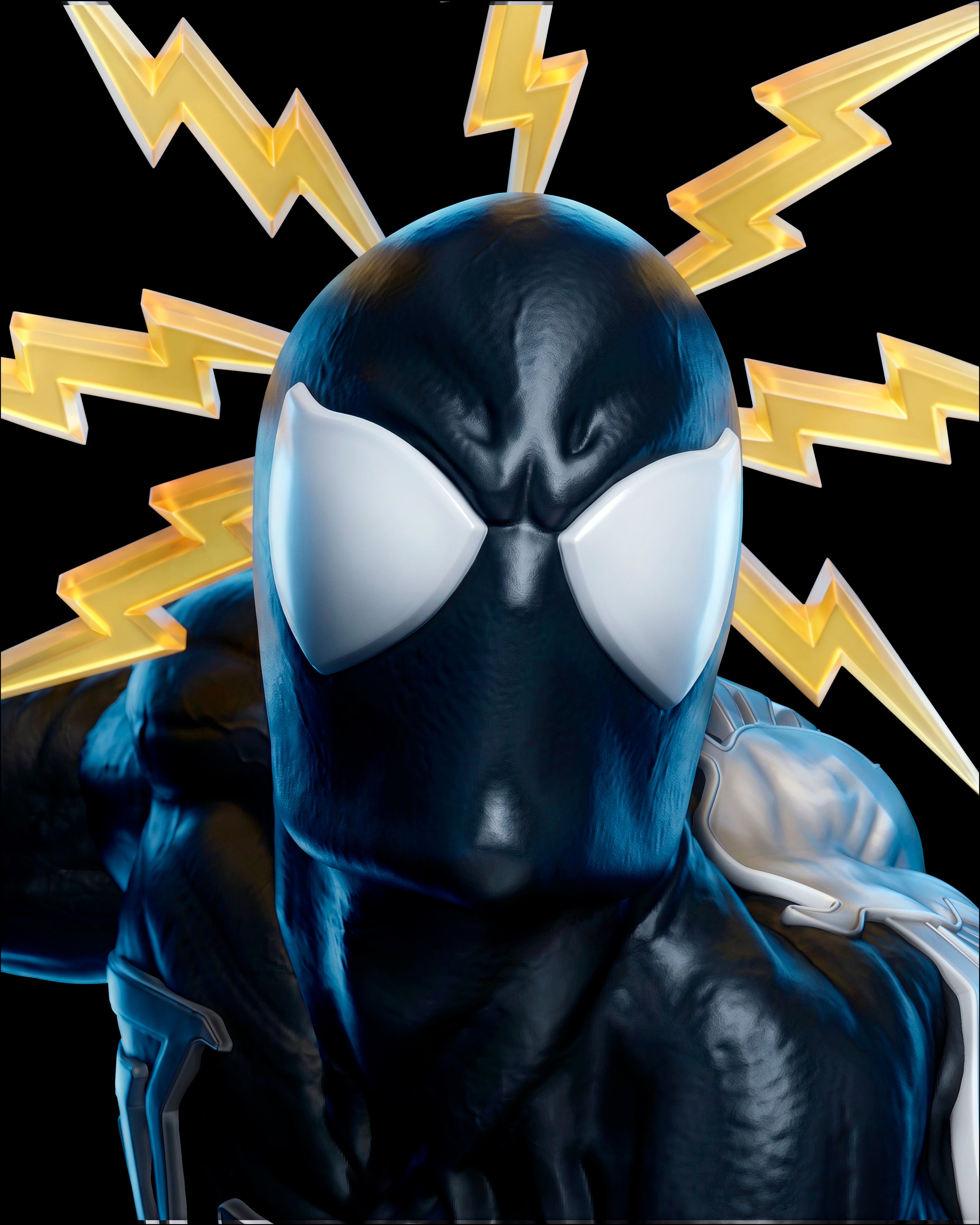 Black Suit Menace Statue