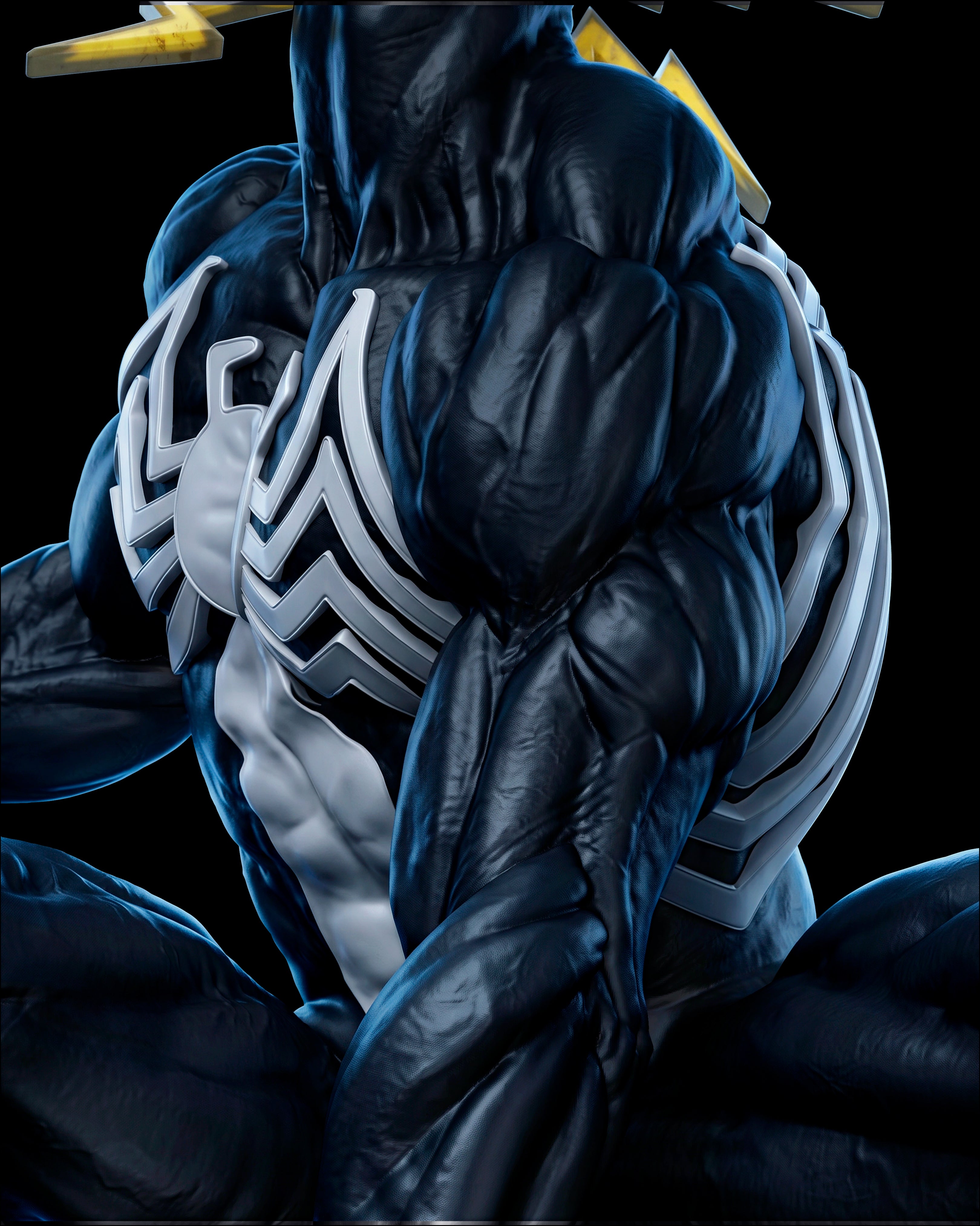 Black Suit Menace Statue