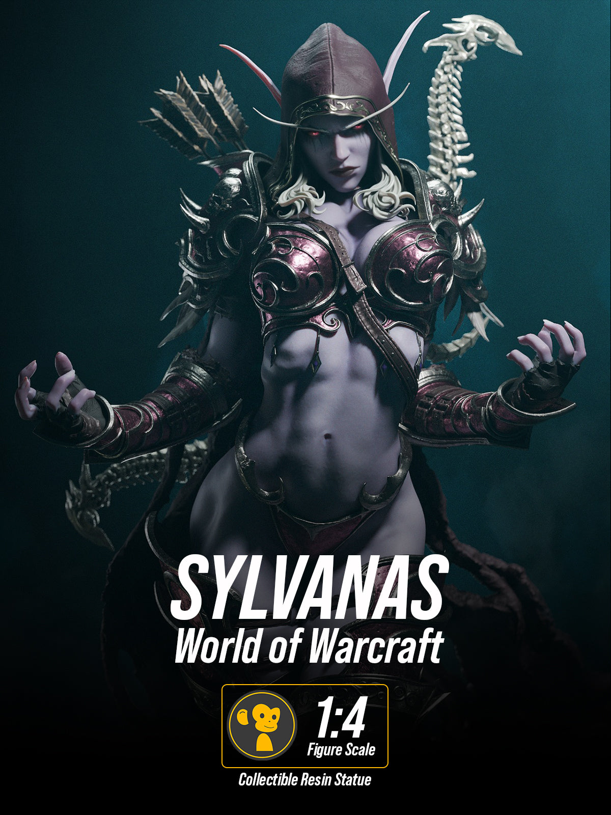 The Dark Lady | Maximum Detailed 12K 3D printed figure