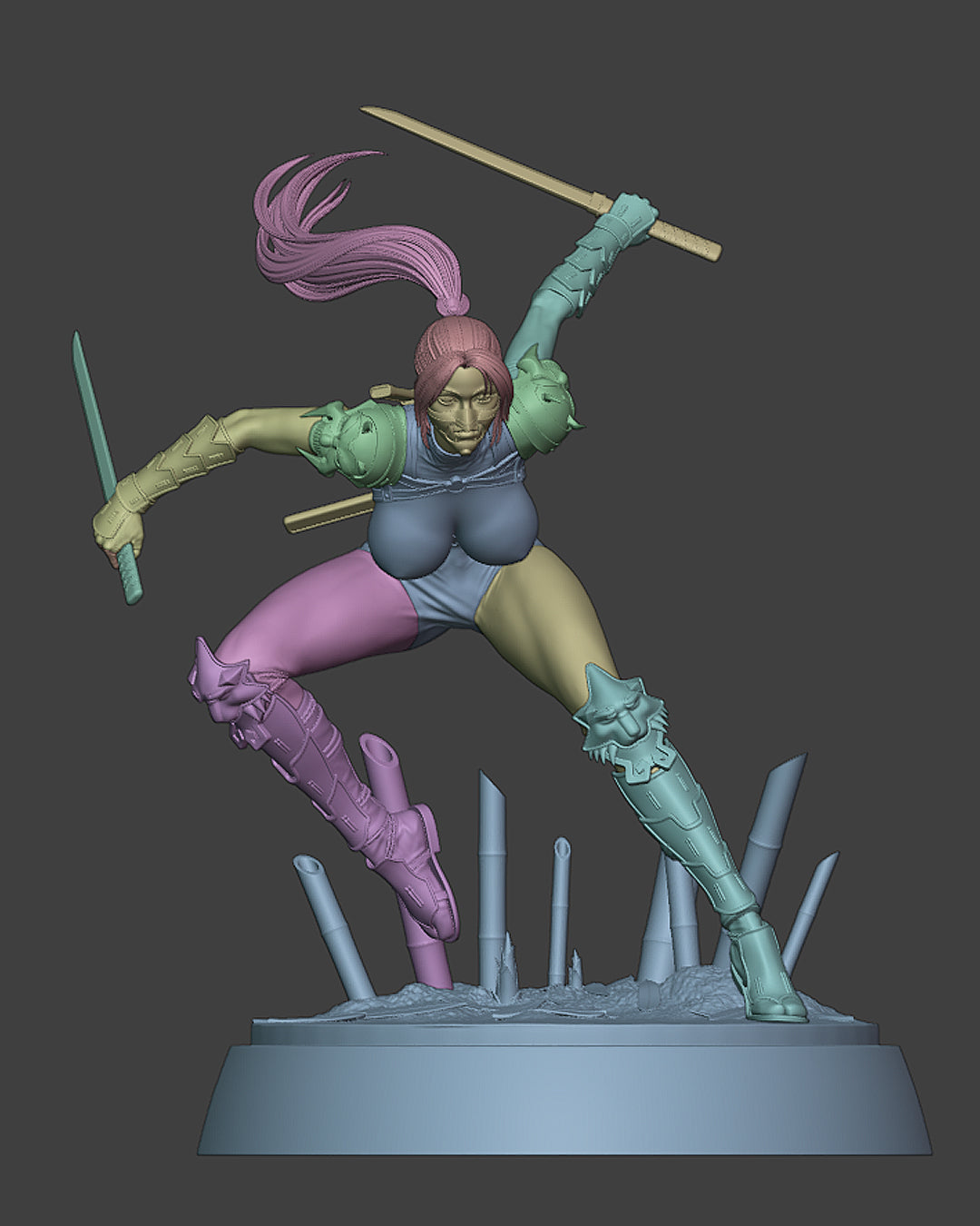 Demon Hunter Ninja Statue