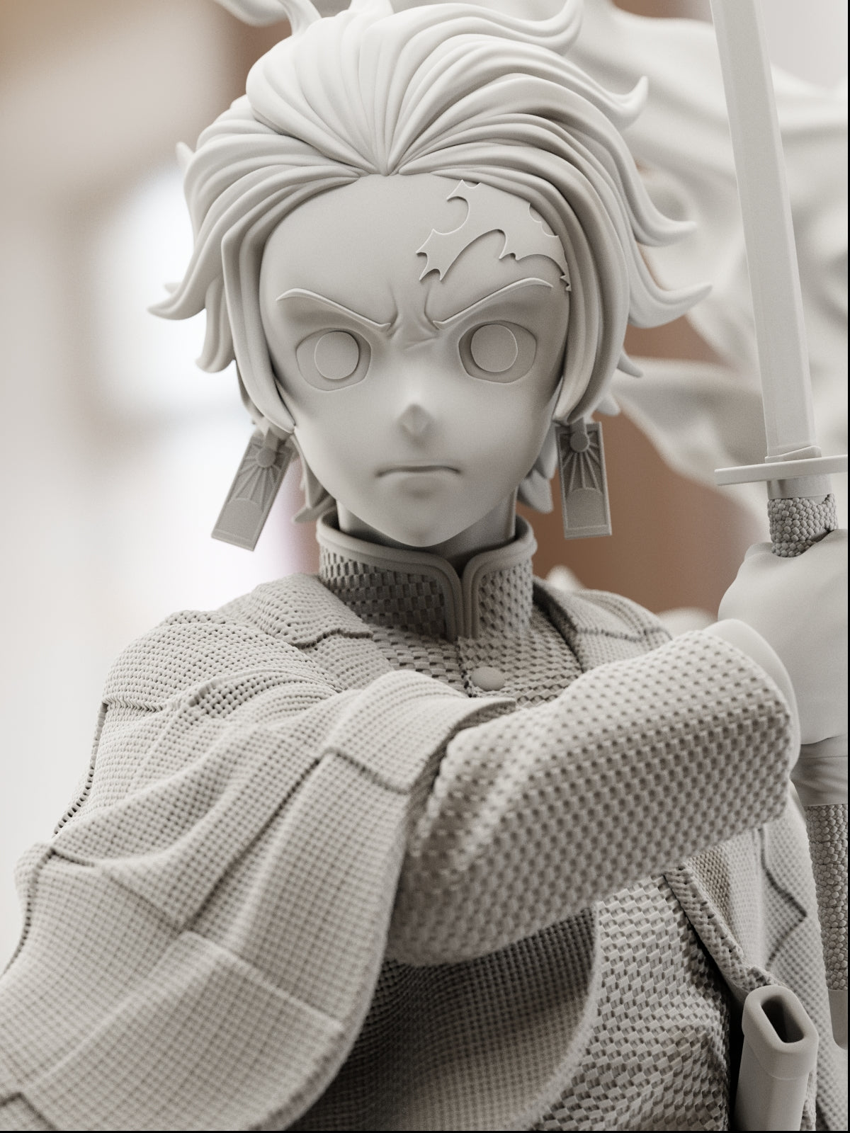 The Breathing Blade | Maximum Detailed 12K 3D printed figure