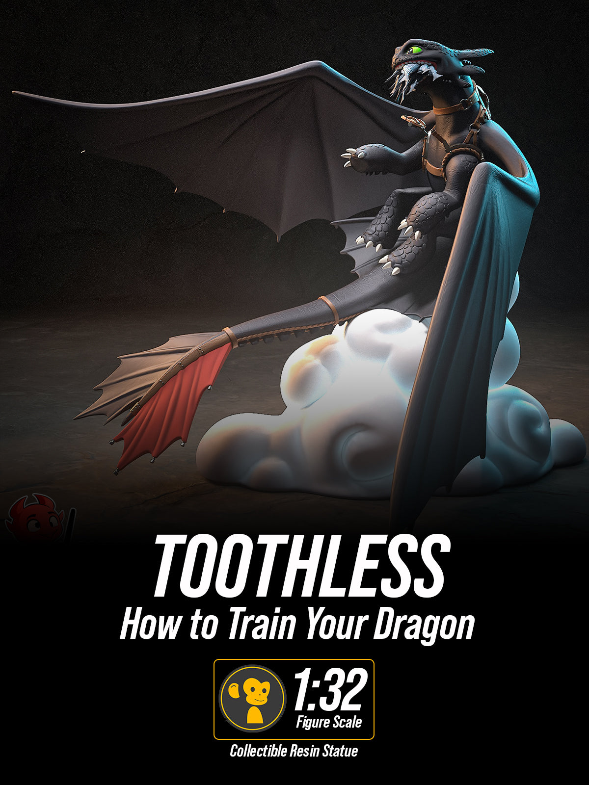 The Night Fury | Maximum Detailed 12K 3D printed figure