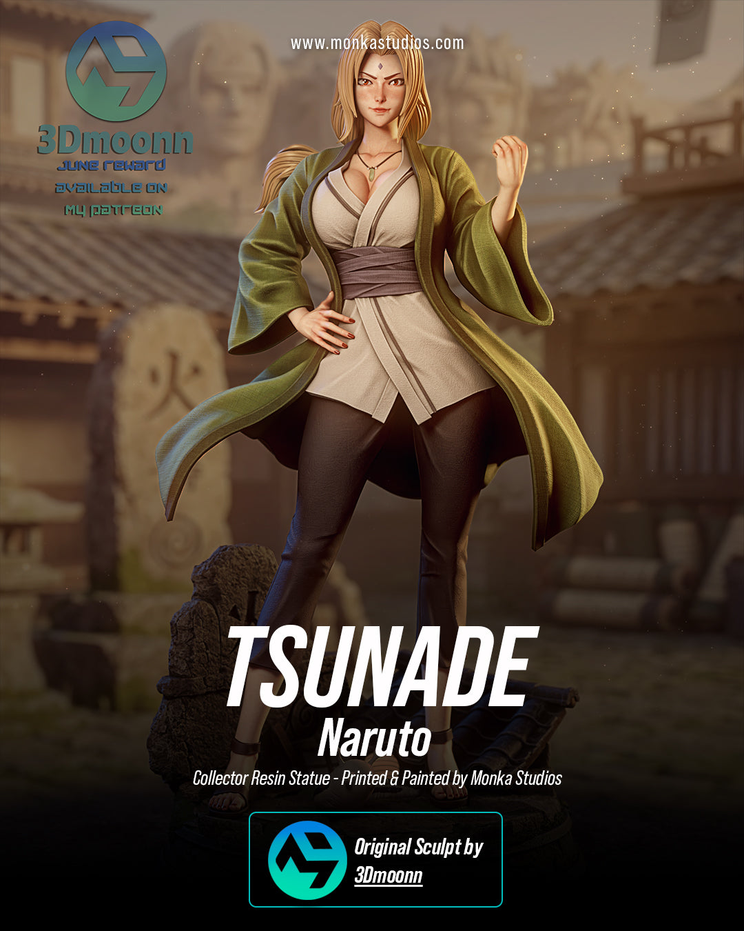 The Fifth Hokage Statue