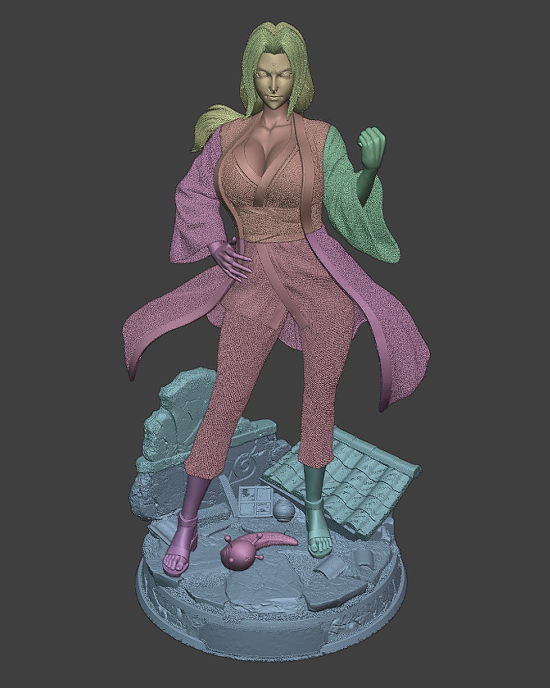 The Fifth Hokage Statue