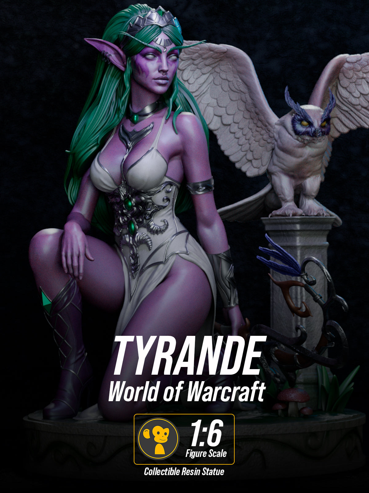 The High Priestess | Maximum Detailed 12K 3D printed figure