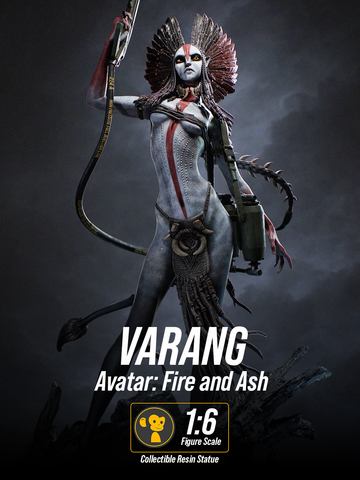 The Ashborn Huntress | Maximum Detailed 12K 3D printed figure