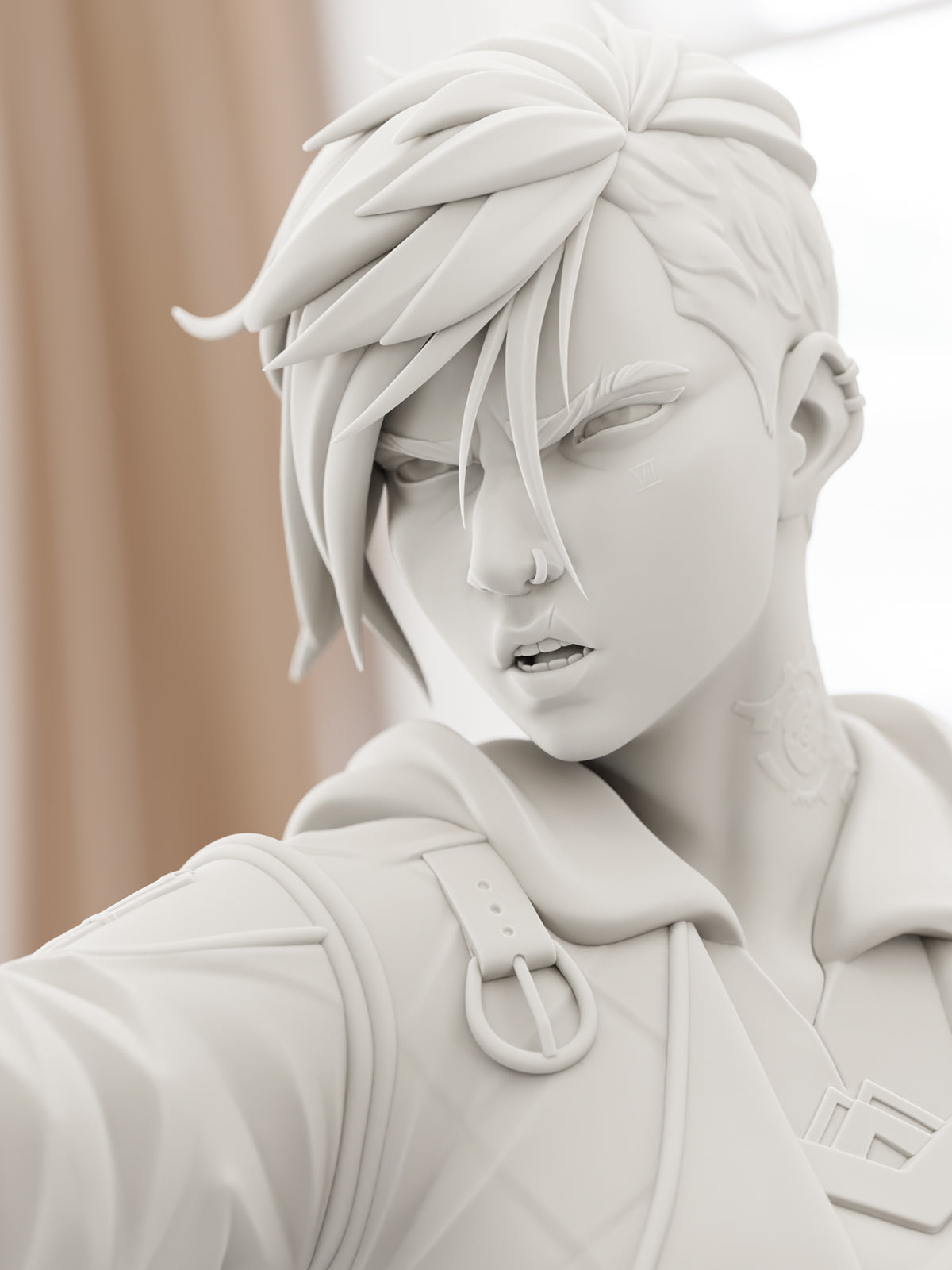 Violet | Maximum Detailed 12K 3D printed figure