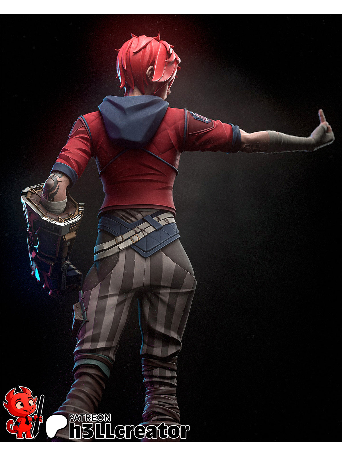 Violet | Maximum Detailed 12K 3D printed figure