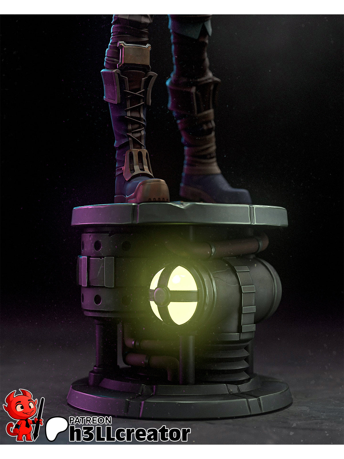 Violet | Maximum Detailed 12K 3D printed figure