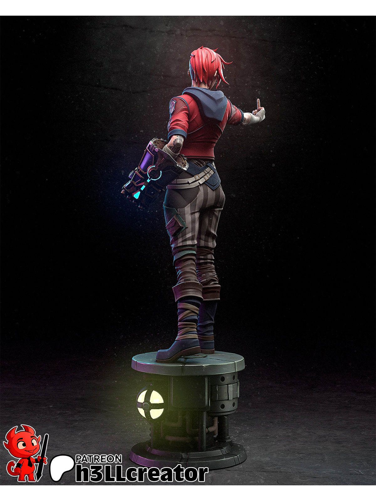 Violet | Maximum Detailed 12K 3D printed figure