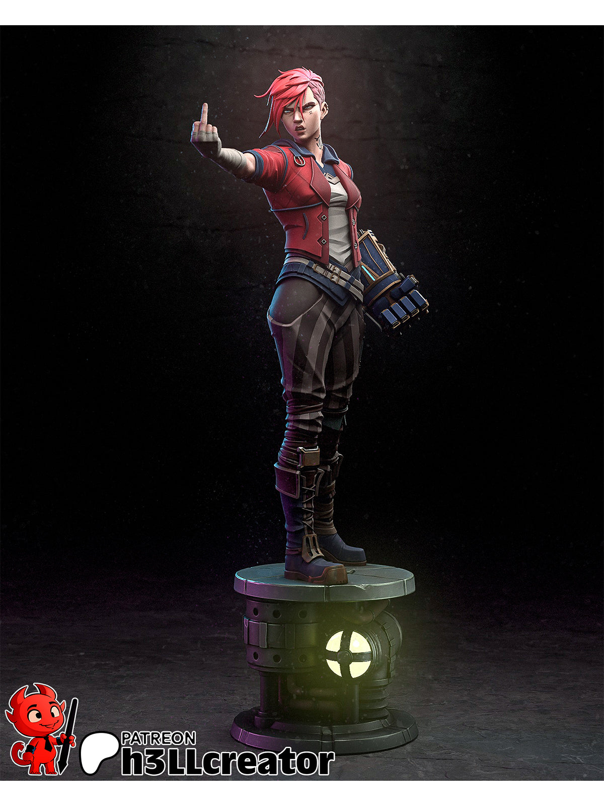Violet | Maximum Detailed 12K 3D printed figure