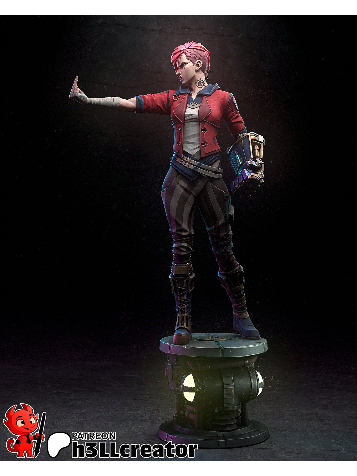 Violet | Maximum Detailed 12K 3D printed figure