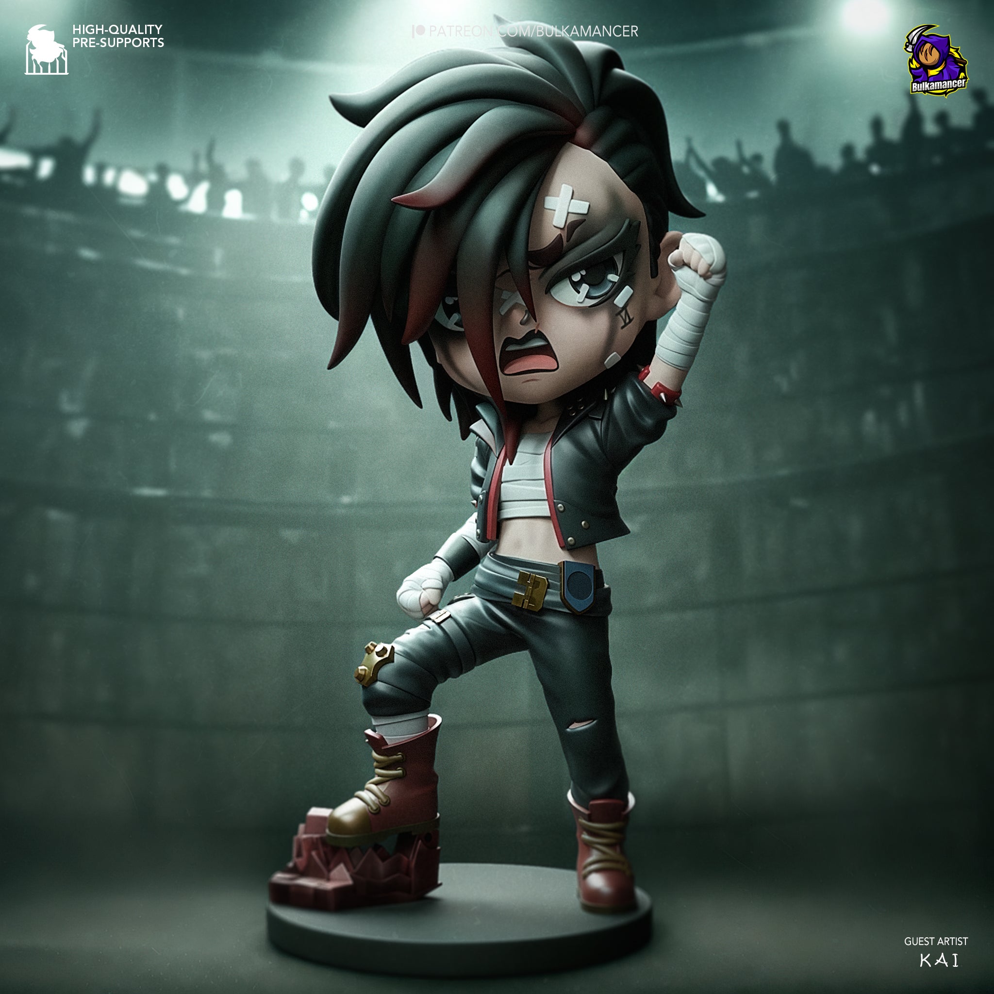 The Tiny Pit Fighter | Maximum Detailed 12K 3D printed figure