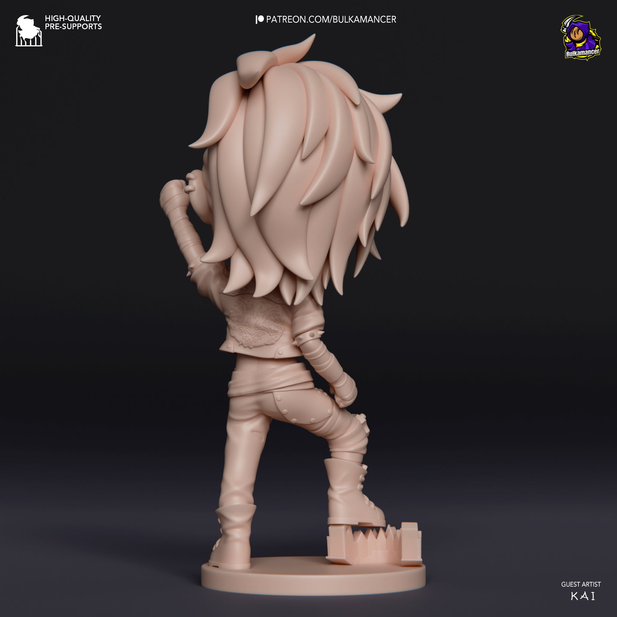 The Tiny Pit Fighter | Maximum Detailed 12K 3D printed figure