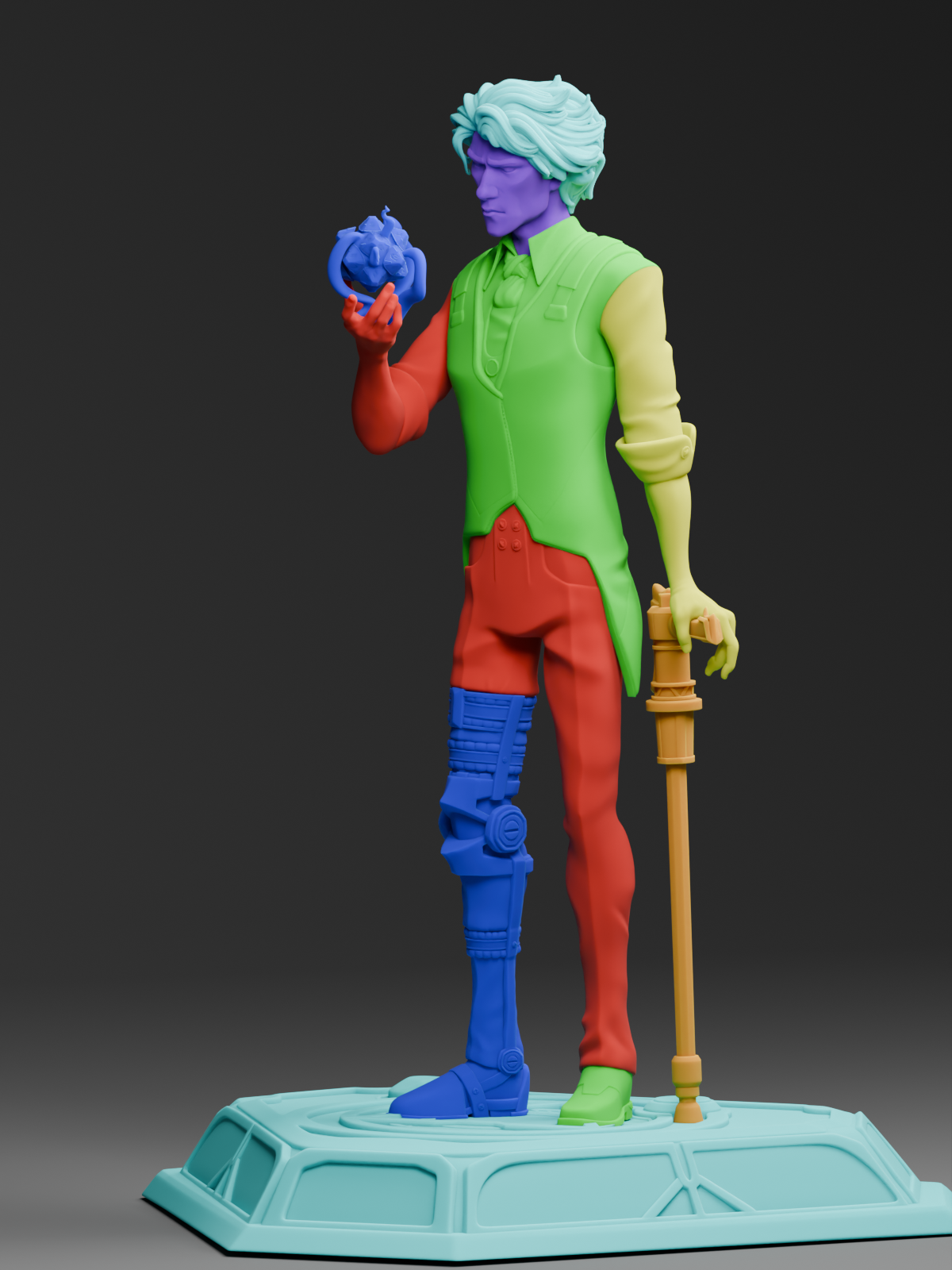The Broken Dreamer | Maximum Detailed 12K 3D printed figure