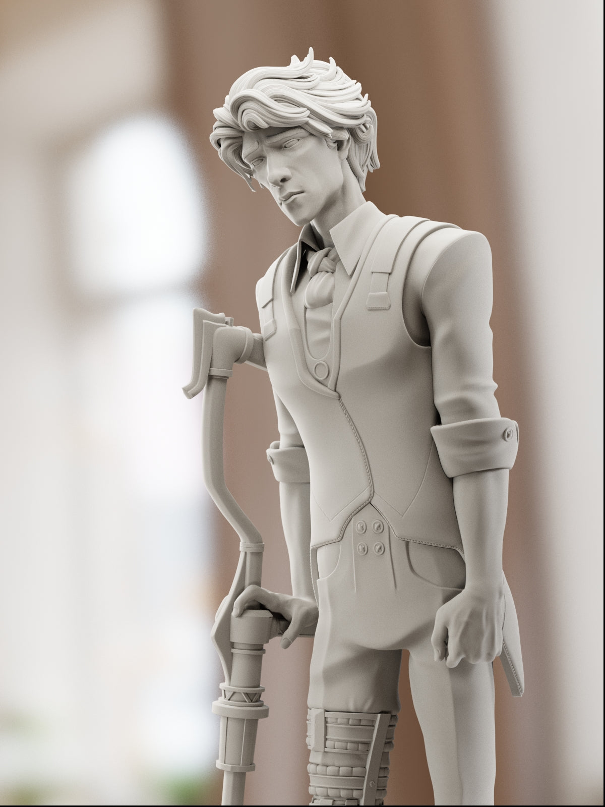 The Broken Dreamer | Maximum Detailed 12K 3D printed figure