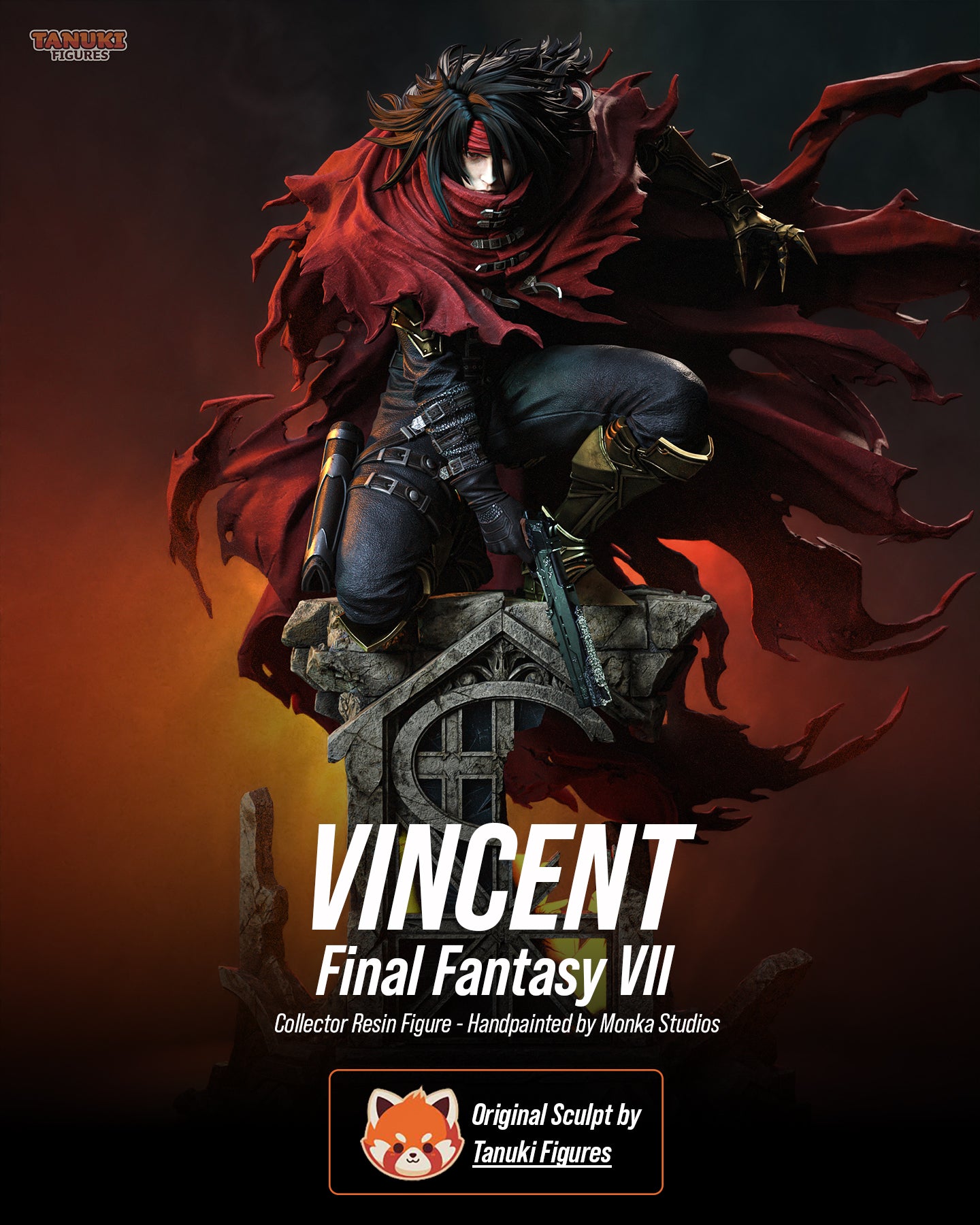 Crimson Gunslinger Statue