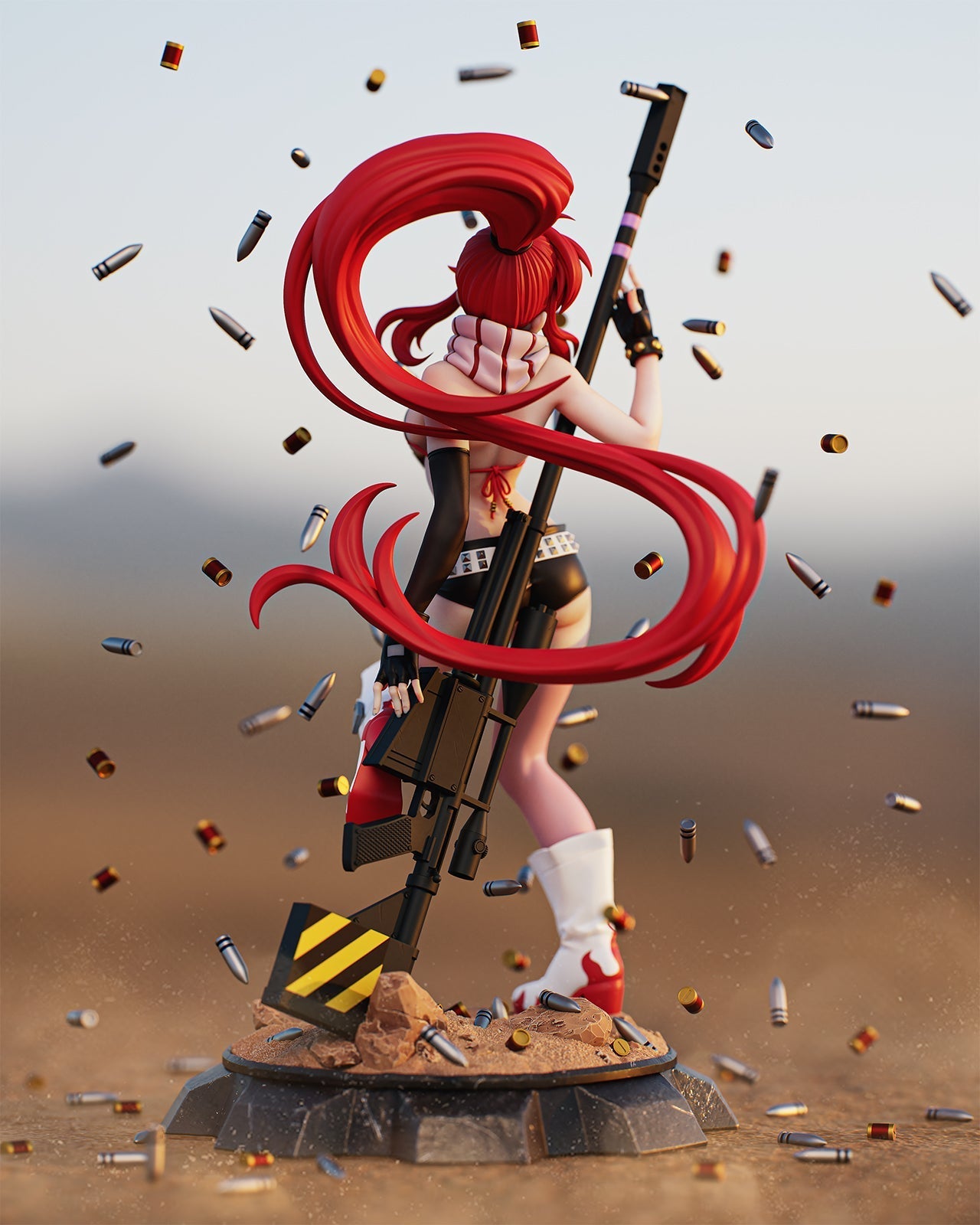 Red-Haired Sniper Statue