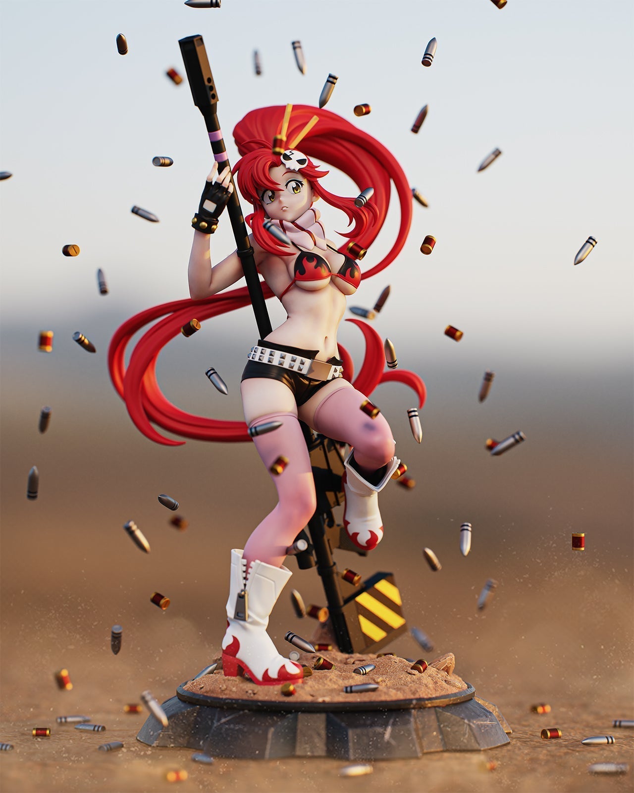 Red-Haired Sniper Statue